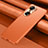 Soft Luxury Leather Snap On Case Cover QK1 for Huawei Honor 60 5G Orange