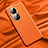 Soft Luxury Leather Snap On Case Cover QK1 for Huawei P50 Orange