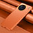 Soft Luxury Leather Snap On Case Cover QK1 for Vivo X90 5G Orange