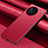 Soft Luxury Leather Snap On Case Cover QK1 for Vivo X90 5G Red