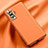 Soft Luxury Leather Snap On Case Cover QK1 for Xiaomi Redmi K50 Gaming AMG F1 5G Orange