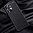 Soft Luxury Leather Snap On Case Cover QK1 for Xiaomi Redmi Note 10 4G Black