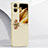 Soft Luxury Leather Snap On Case Cover QK2 for Oppo Find N2 Flip 5G Gold