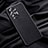 Soft Luxury Leather Snap On Case Cover QK2 for Samsung Galaxy A72 5G Black