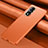 Soft Luxury Leather Snap On Case Cover QK4 for Huawei Honor 80 Pro Flat 5G Orange