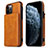 Soft Luxury Leather Snap On Case Cover R01 for Apple iPhone 12 Pro