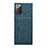 Soft Luxury Leather Snap On Case Cover R01 for Samsung Galaxy Note 20 5G Blue