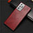 Soft Luxury Leather Snap On Case Cover R01 for Samsung Galaxy Note 20 Ultra 5G Red