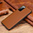 Soft Luxury Leather Snap On Case Cover R02 for Huawei Honor V30 5G Brown