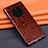 Soft Luxury Leather Snap On Case Cover R02 for Huawei Mate 40 RS Brown