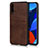 Soft Luxury Leather Snap On Case Cover R02 for Huawei Nova 5 Brown