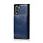 Soft Luxury Leather Snap On Case Cover R02 for Samsung Galaxy Note 10 5G Blue