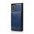 Soft Luxury Leather Snap On Case Cover R02 for Samsung Galaxy Note 10 Blue