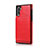 Soft Luxury Leather Snap On Case Cover R02 for Samsung Galaxy Note 10 Red