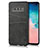 Soft Luxury Leather Snap On Case Cover R02 for Samsung Galaxy S10 Black