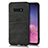 Soft Luxury Leather Snap On Case Cover R02 for Samsung Galaxy S10e Black