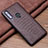 Soft Luxury Leather Snap On Case Cover R03 for Huawei Honor 20E Brown