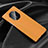Soft Luxury Leather Snap On Case Cover R03 for Huawei Mate 40E Pro 4G Orange