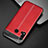 Soft Luxury Leather Snap On Case Cover R03 for Huawei Nova 5i Red