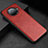 Soft Luxury Leather Snap On Case Cover R03 for Oppo Ace2 Red