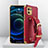 Soft Luxury Leather Snap On Case Cover R03 for Xiaomi Mi 11 Lite 5G NE Red