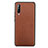 Soft Luxury Leather Snap On Case Cover R03 for Xiaomi Mi A3 Brown