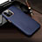 Soft Luxury Leather Snap On Case Cover R04 for Apple iPhone 12 Pro Blue