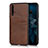 Soft Luxury Leather Snap On Case Cover R04 for Huawei Honor 20 Brown
