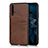 Soft Luxury Leather Snap On Case Cover R04 for Huawei Honor 20S Brown