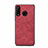 Soft Luxury Leather Snap On Case Cover R04 for Huawei Nova 4e Red