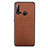 Soft Luxury Leather Snap On Case Cover R04 for Huawei Nova 5i Brown