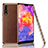 Soft Luxury Leather Snap On Case Cover R04 for Huawei P20 Pro Brown