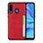 Soft Luxury Leather Snap On Case Cover R05 for Huawei P30 Lite New Edition Red