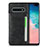 Soft Luxury Leather Snap On Case Cover R05 for Samsung Galaxy S10 Plus Black