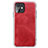 Soft Luxury Leather Snap On Case Cover R06 for Apple iPhone 11 Red