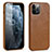 Soft Luxury Leather Snap On Case Cover R06 for Apple iPhone 12 Pro Max