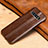 Soft Luxury Leather Snap On Case Cover R06 for Samsung Galaxy S10 5G Brown