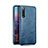 Soft Luxury Leather Snap On Case Cover R07 for Huawei P20 Pro Blue