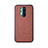 Soft Luxury Leather Snap On Case Cover R07 for OnePlus 8 Pro Brown