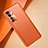 Soft Luxury Leather Snap On Case Cover R08 for Huawei Nova 7 SE 5G Orange