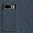 Soft Luxury Leather Snap On Case Cover S01 for Google Pixel 8a 5G Blue