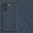 Soft Luxury Leather Snap On Case Cover S01 for Huawei Honor 60 5G Blue