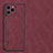 Soft Luxury Leather Snap On Case Cover S01 for Huawei Honor 60 SE 5G Red