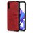 Soft Luxury Leather Snap On Case Cover S01 for Huawei Honor 9X Pro Red