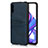 Soft Luxury Leather Snap On Case Cover S01 for Huawei P Smart Pro (2019) Blue