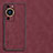 Soft Luxury Leather Snap On Case Cover S01 for Huawei P60 Pro Red