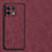 Soft Luxury Leather Snap On Case Cover S01 for OnePlus 10 Pro 5G Red