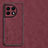 Soft Luxury Leather Snap On Case Cover S01 for OnePlus 11 5G Red