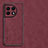 Soft Luxury Leather Snap On Case Cover S01 for OnePlus 11R 5G Red