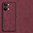 Soft Luxury Leather Snap On Case Cover S01 for OnePlus Ace 2V 5G Red